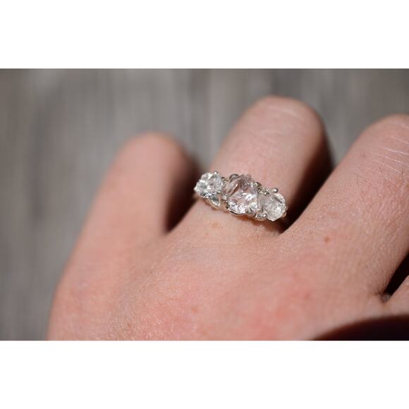 Engagement Ring, Raw Diamond Ring, Diamond Ring, uncut engagement ring, Rough - Picture 4 of 5